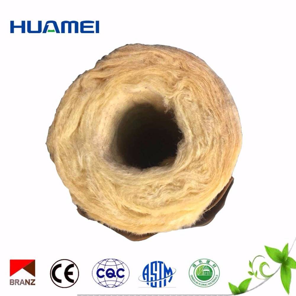 Glass Wool Or Rock Wool Heat Insulation Coating Hot Steam Supply Insulated Pipe For Heating System