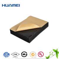 Huamei 50kg/m3 Class 1 Rubber foam sheet with adhesive